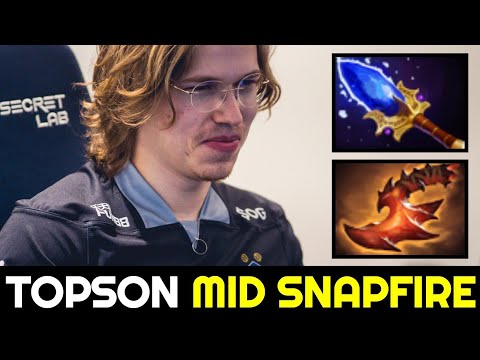 T1.TOPSON Snapfire Mid Destroy Ember Spirit with 12min Scepter 7.32c Dota 2