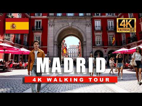 Madrid in Summer Light 🇪🇸 | Beautiful 4K Walking Tour Through the Heart of Spain