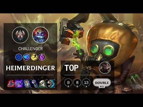 Heimerdinger Top vs Kled - EUW Challenger Patch 10.11