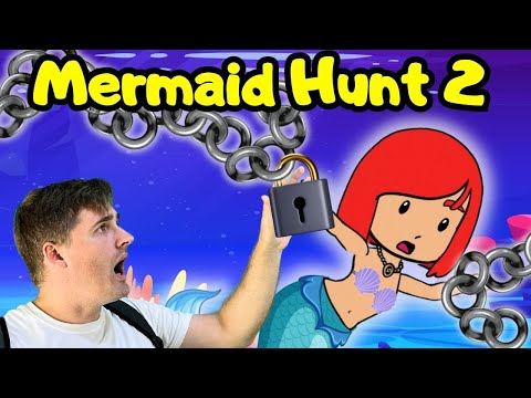 We're Going on a Mermaid Hunt 2 My Friend is Trapped! | Brain breaks by Papa Joel's English