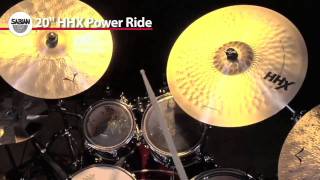 Video thumbnail for Sabian 20'' HHX Power Ride Cymbal Product Demo by SABIAN Cymbals