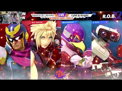CSS 30 Doubles - WS - lolyoshi & Mortality (Captain Falcon/Cloud) vs. Cybil & Knight (R.O.B./Falco)