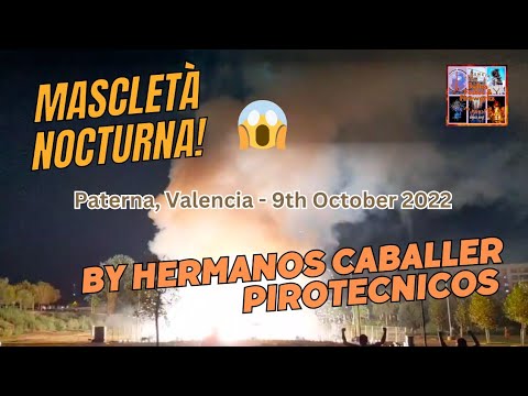 #mascleta Nocturna by Hermanos Caballer Pirotecnicos in #paterna #valencia #spain #fireworks