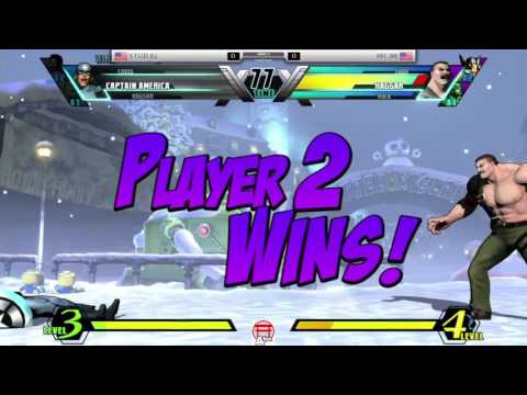 A-Kon 28 UMVC3 Grand Finals KFC (Hulk/Thor/Haggar) vs S.T.U.D. (Chris/Haggar/Capt. America)
