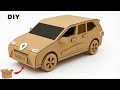 How To Make Cardboard Car DIY Cardboard Miniature Car School Project Easy