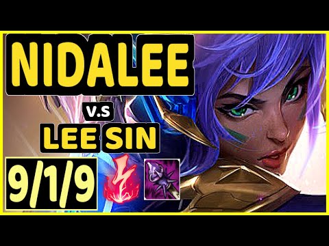 DJOKO (NIDALEE) vs LEE SIN - 9/1/9 KDA JUNGLE CHALLENGER GAMEPLAY - EUW