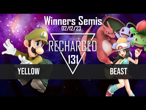 Recharged #131 Winners Semis - Yellow (Luigi) vs Beast (Pokemon Trainer) - SSBU Tournament
