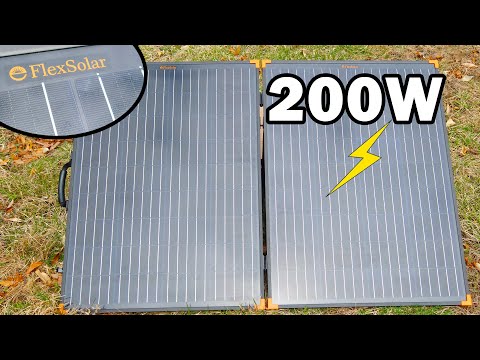 FlexSolar 200w Folding Briefcase Solar Panel