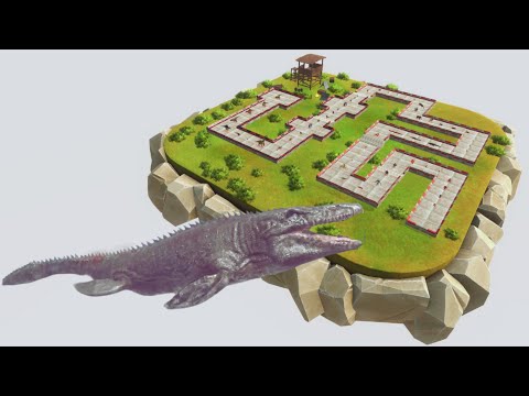 Mosasaurus Death Run Fight Battle - ARBS Animal Revolt Battle Simulator