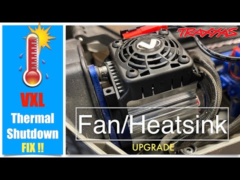 Traxxas Motor Cooling Upgrade - Heatsink and Cooling Fan combo - Fits 540 Size Can Motors
