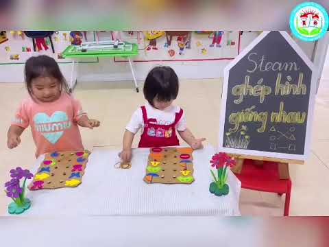 Ghép hình giồng nhau - lớp mầm