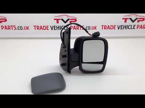 Fits Citroen Dispatch 2007-2016 Door Wing Mirror E/H Primed Twin Glass Driver Side video