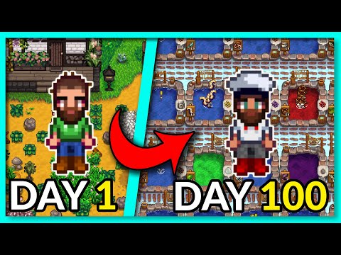 I Played 100 Days of Stardew Valley BUT as a Fisherman