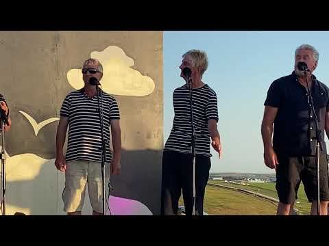 Fisherman’s Friends singing Cousin Jack,  New York Girls and Drunken Sailor 2021.