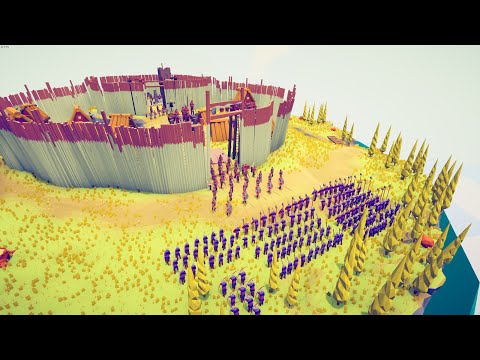150x MEDIEVAL FRENCH ARMY SIEGE ENEMY CASTLE  - Totally Accurate Battle Simulator TABS