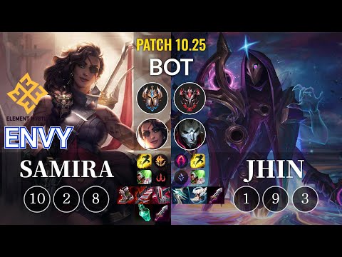 EM Envy Samira vs Jhin Bot - KR Patch 10.25