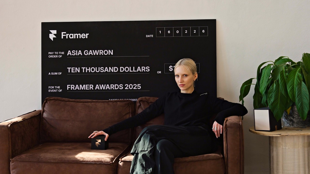 Framer Creators: How Asia Gawron went From Newbie to Expert in 1 Year video thumbnail