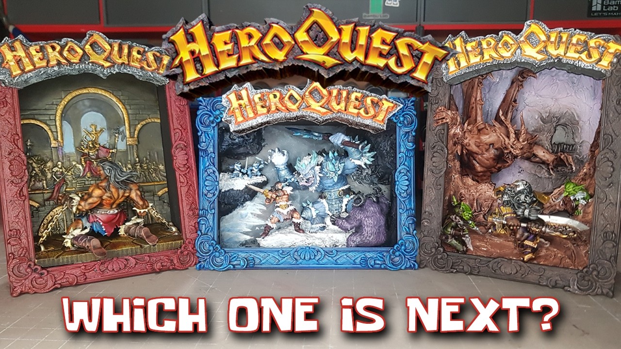 Making the HeroQuest Kellars Keep into a Picture Frame Diorama