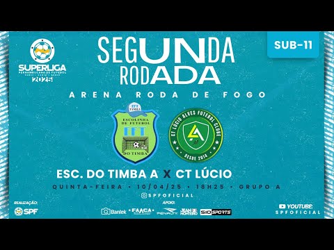 SUPERLIGA PERNAMBUCANA SUB 11 - ESC TIMBA (A) X CT LÚCIO