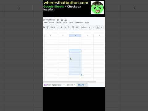 Insert Checkboxes in Google Sheets