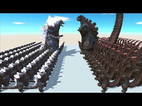 Shin Godzilla vs Space Godzilla Death Run - Animal Revolt Battle Simulator