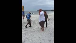 Running man challenge at salty crab fort Myers beach Florida