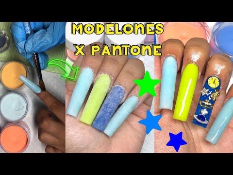 Modelones x Pantone Color Institute | Watch Me Work Acrylic Application Beginner Nail Tutorial