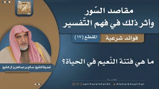 صورة ما هي فتنة النعيم في الحياة؟ | فضيلة الشيخ صالح آل الشيخ