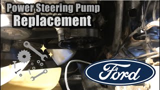 Ford F-150 Power Steering Pump Remove And Replace.