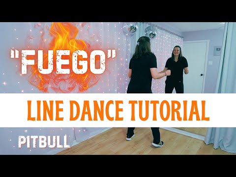 "FUEGO" LINE DANCE 🔥 Pitbull 🔥 BEGINNER DANCE TUTORIAL 🔥 Step-by Step & Back-view!