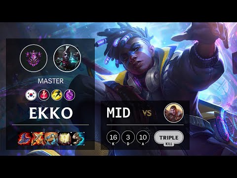 Ekko Mid vs Jayce - KR Master Patch 10.13
