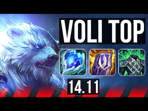 VOLIBEAR vs GANGPLANK (TOP) | 68% winrate, 38k DMG | EUW Challenger | 14.11