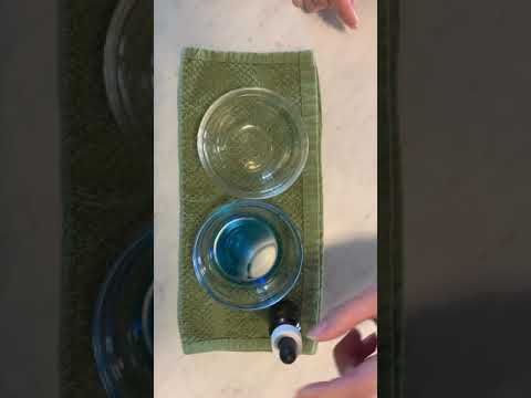 Transfer water using an eye dropper