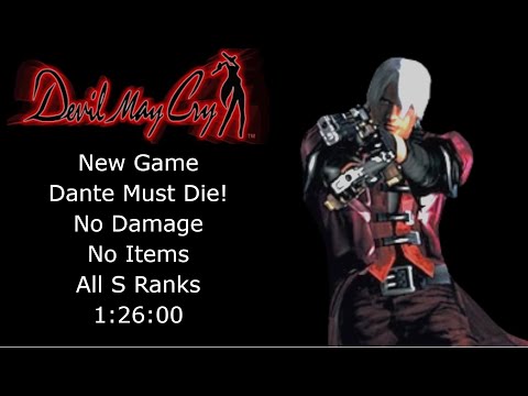 Devil May Cry (2001) - DMD | New Game | No Damage | No Items | S Rank Walkthrough | LDK | 1:26:00