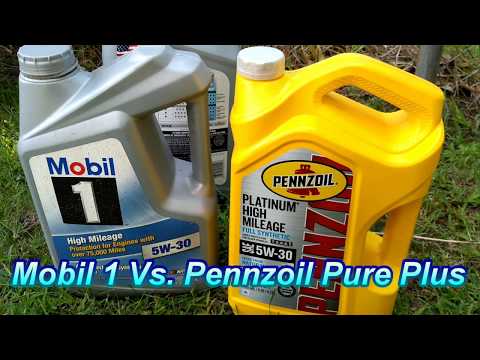 Best motor oil- Mobile 1 Vs. Pennzoil Pure Plus (1of2)