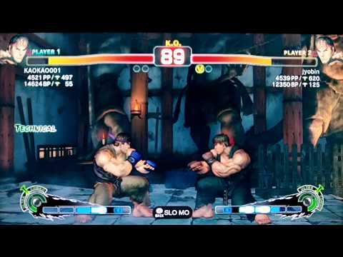 SSF4 AE:2012 KAOKAO001 (Ryu) vs jyobin (Ryu)