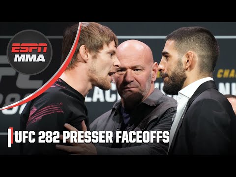 Faceoffs from the UFC 282 Press Conference | ESPN MMA