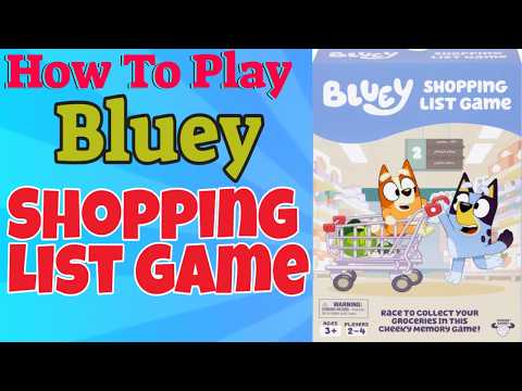 How To Play Bluey Shopping List Game
