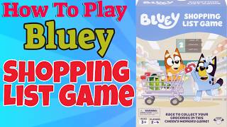 Bower's Game Corner - Bluey Shopping List Game video thumbnail