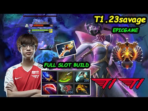 T1 23savage Templar Assassin 12K MMR Carry - FULL SLOT BUILD TA SAFELANE EPICGAME Dota 2 vs Skem