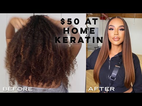 How to Use KERATIN TREATMENT at home to straighten...