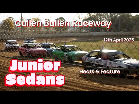 #speedway  Junior Sedans Heats & Feature Cullen Bullen Raceway 12th April 2025