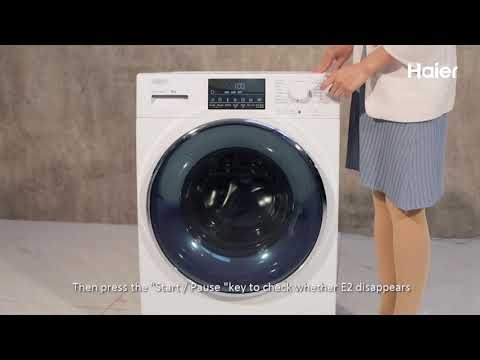 How to deal with E2 problem (error code) of front load washing machine?