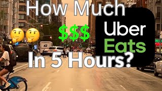 Uber Eats Night Shift! How Much 💴 Can I Make In 5 Hours ⏰
