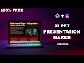 How To Create PPT Presentations With FREE AI In Telugu