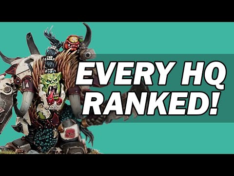 Ork HQ Unit Choices for 9th Edition