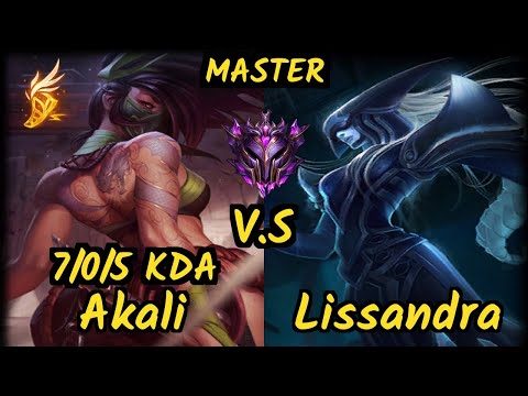 FTW Xaky (AKALI) vs LISSANDRA - 7/0/5 KDA MID GAMEPLAY - EUW Ranked MASTER