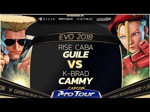 RISE Caba (Guile) vs K-Brad (Cammy) - EVO 2018 - Semi Finals - SFV - CPT 2018