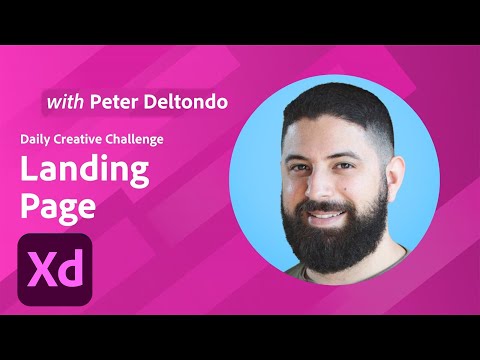 Adobe XD Daily Creative Challenge - Landing Page | Adobe Creative Cloud