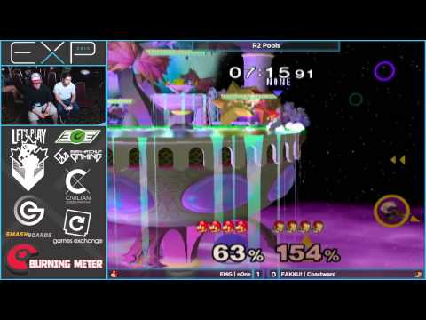 EXP 2015 - FAKKU! Coastward (Ganon) vs EMG | n0ne (Mario) - R2 Melee Pools